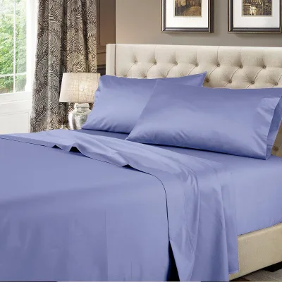 Luxury Split King Adjustable Bed Sheets 100% Cotton 600 Thread Count Solid