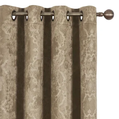 Gorden Panel Grommet Paisley Tenun Blackout Bella (Set isi 2)