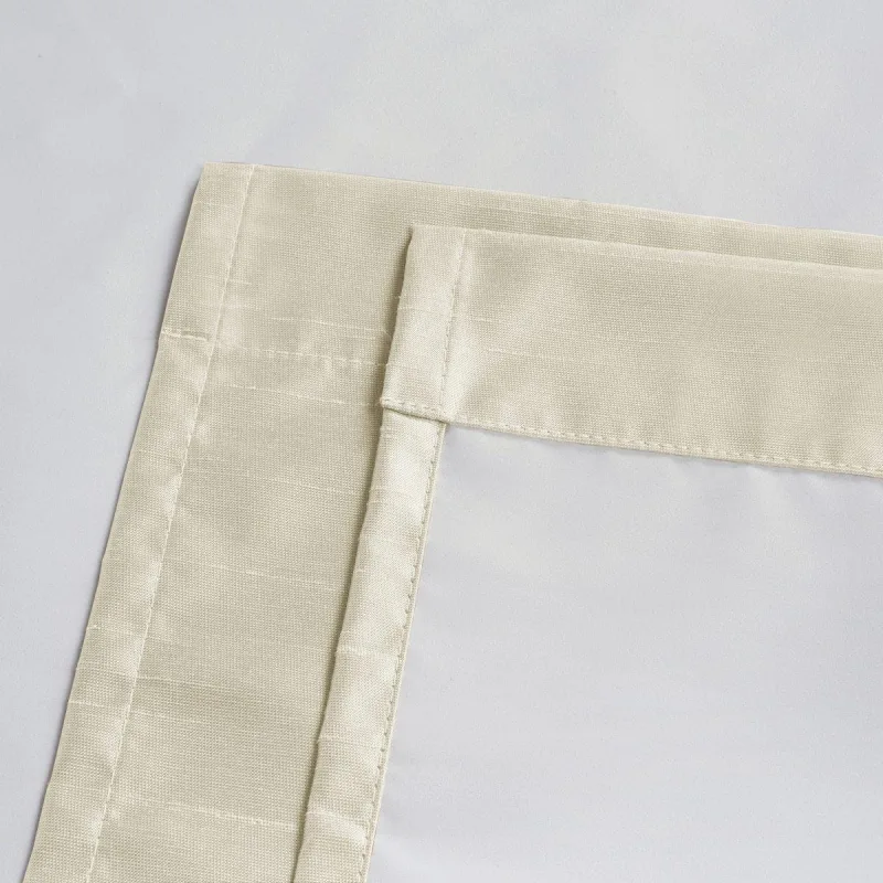 Soho Triple-Pass Tringle à rideau occultant thermique isolante avec poche - Embrasse pour petite fenêtre (42" L x 63" H)