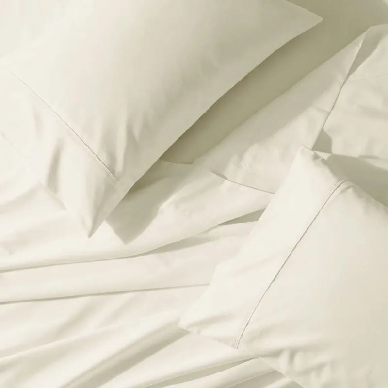 Solid Olympic Queen Size Wrinkle-Free Cotton 650 Thread Count Sheet Sets