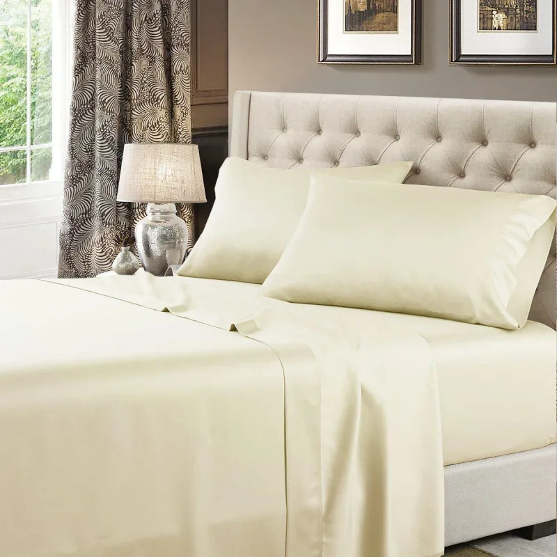 Extra Deep 22 Inch Pocket Sheet Sets 100% Cotton 600 Thread Count Sheets