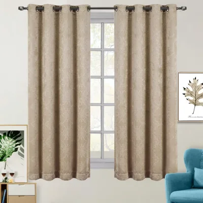 Gorden Panel Grommet Paisley Tenun Blackout Bella (Set isi 2)