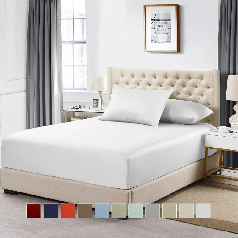 Split Top (Flex) King Fitted Sheet 100% Cotton 608 Thread Count (Fitted Sheet Only)
