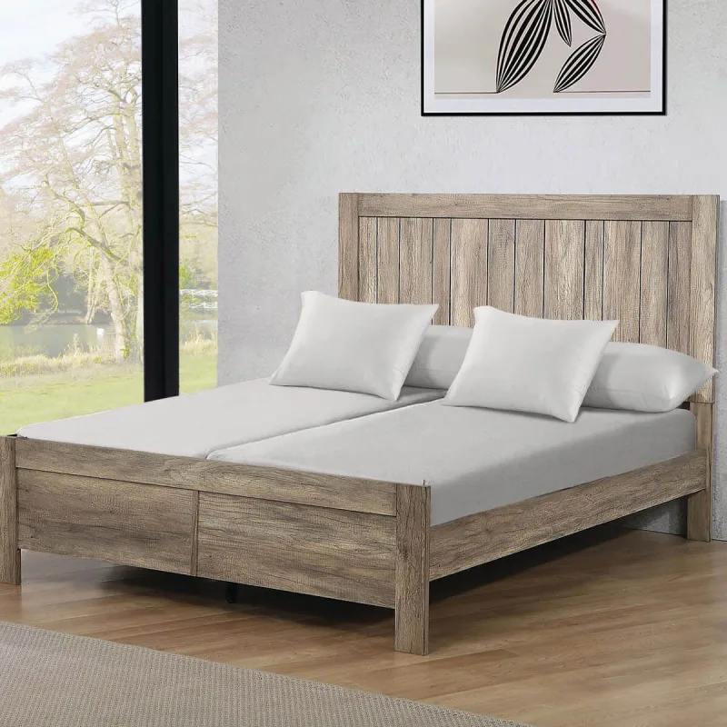 Luxury Split King Adjustable Bed Sheets 100% Cotton 600 Thread Count Solid