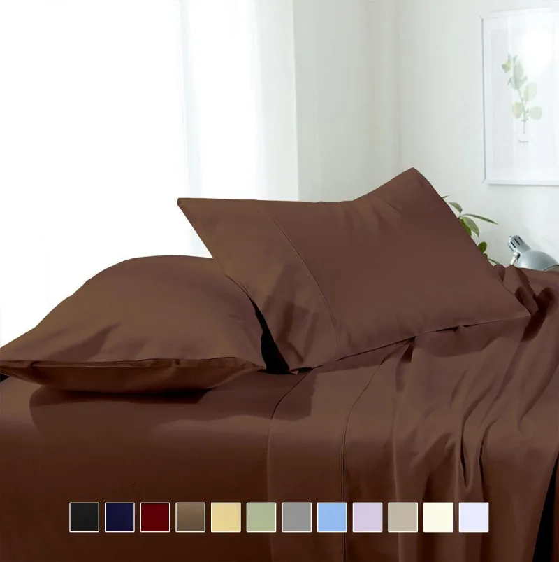 Soft & Wrinkle-Free Split California King Sheets "Cal-King" Microfiber Sheet Set