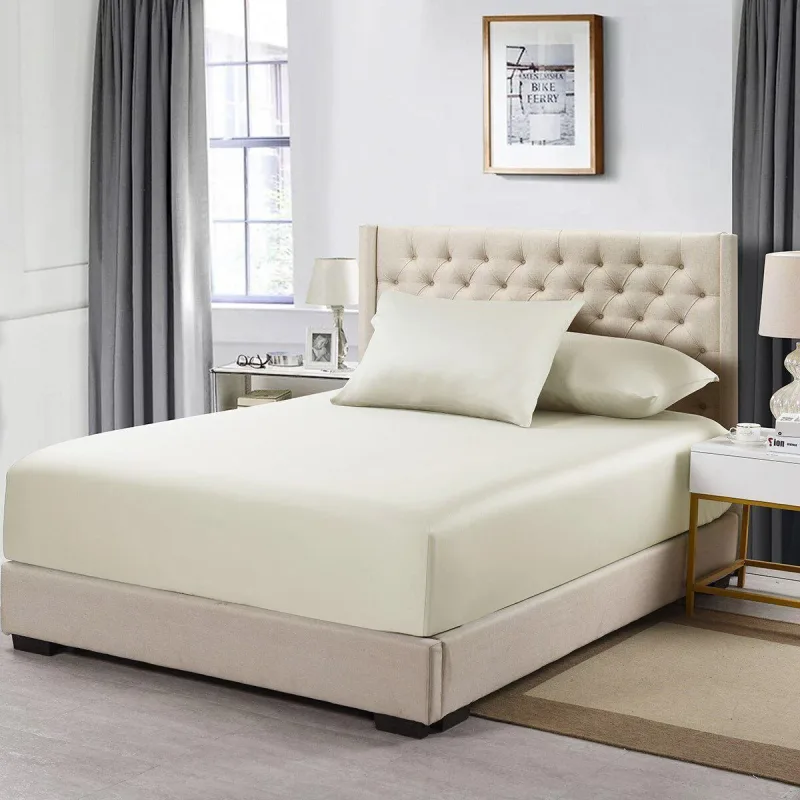 Split Top (Flex) California King Fitted Sheet 608 Thread Count Pure Cotton (Fitted Sheet Only)